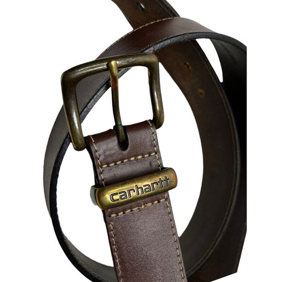 Carhartt Brown Leather Belt - Picture 1 of 5